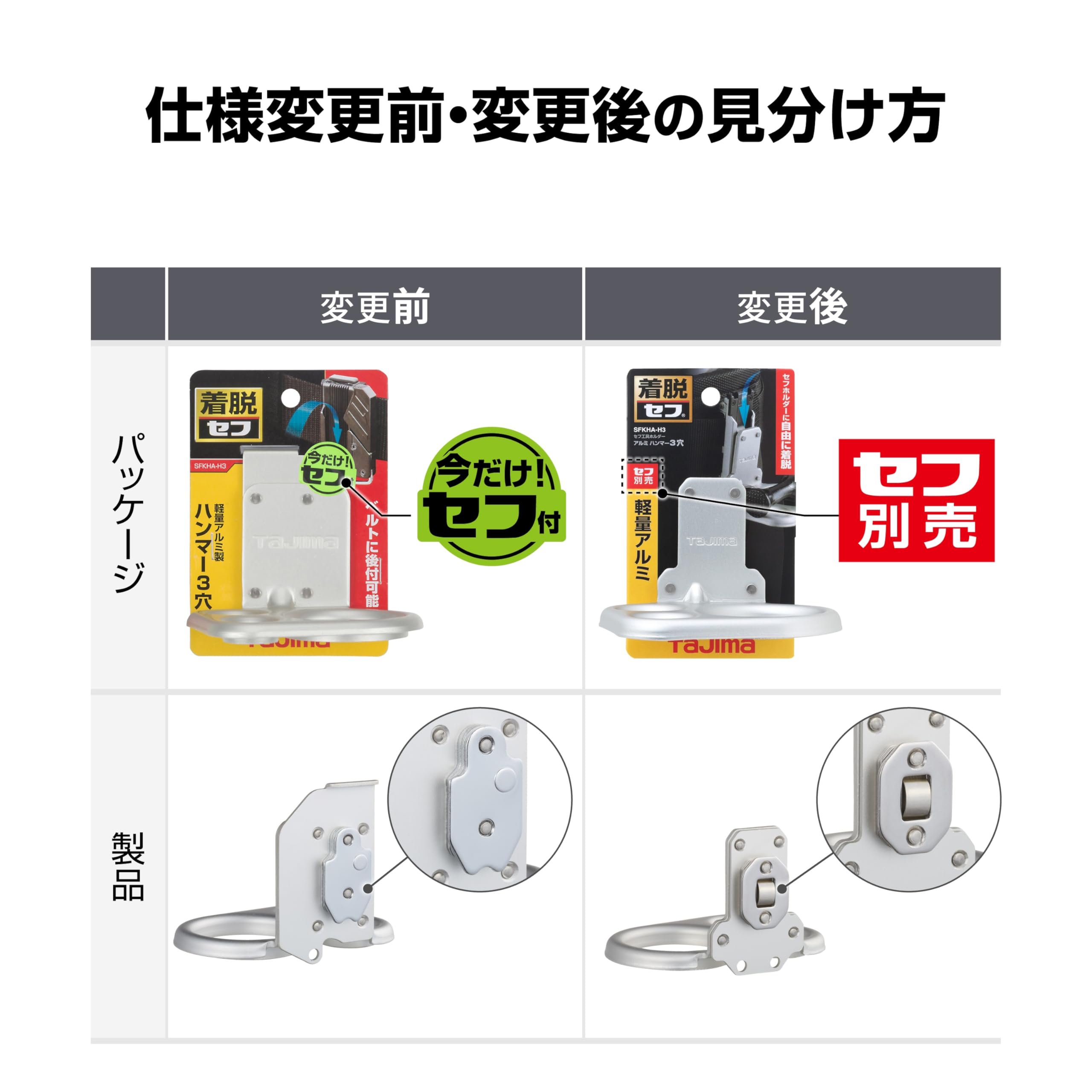 Amazon | タジマ セフシステム 着脱式工具ホルダー 軽量アルミ Amazon | タジマ セフシステム 着脱式工具ホルダー 軽量アルミ